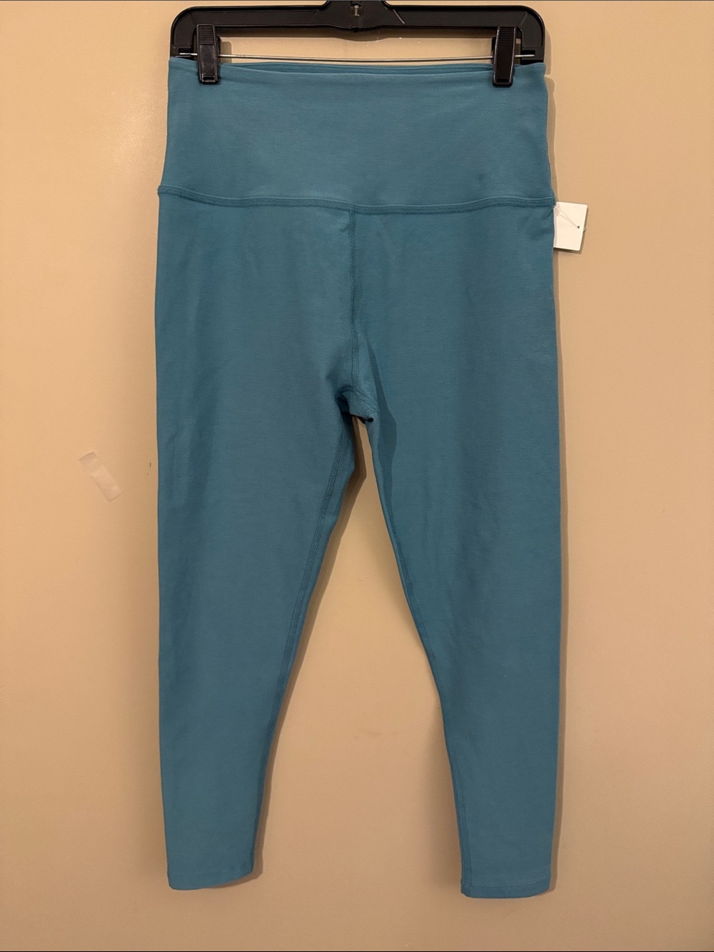 NWOT- BEYOND YOGA HIGH WAIST MIDI LEGGING DEEP, AQUA HEATHER, XL - Picture 3 of 10